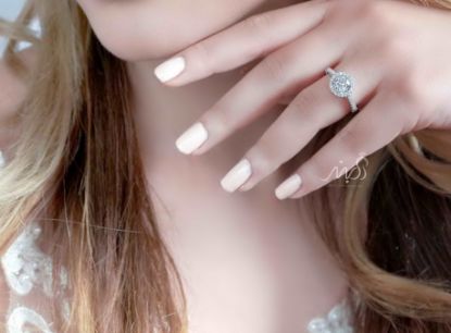 💍انگشتر جواهری تک سولیتر ؛ با طراحی خاص و زیبا نقره عیار ۹۲۵(R_1129)