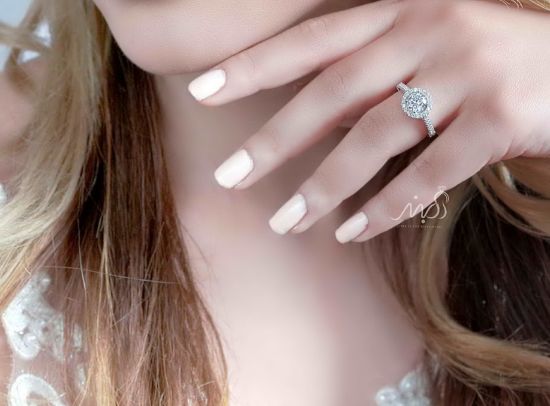 💍انگشتر جواهری تک سولیتر ؛ با طراحی خاص و زیبا نقره عیار ۹۲۵(R_1129)