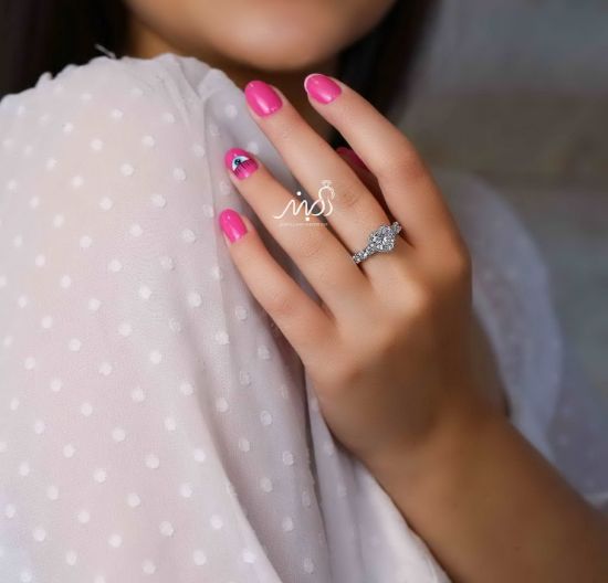 💍انگشتر جواهری قلب خاص و زیبا؛ نقره عیار ۹۲۵(R_1156)