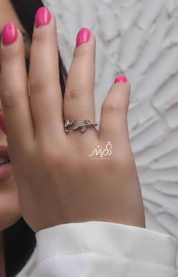💍انگشتر برگ خاص و زیبا؛ نقره عیار ۹۲۵(R_1176)