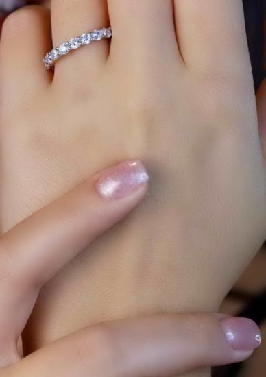 💍حلقه دورنگین لوکس جواهري خاص و زیبا؛ نقره عیار ۹۲۵(R_1211)