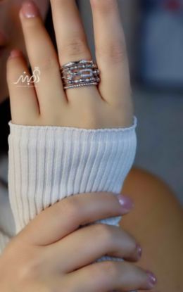 💍انگشتر لوکس جواهري خاص و زیبا؛ نقره عیار ۹۲۵(R_1216)