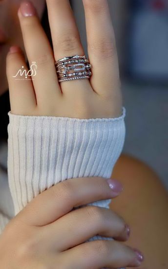 💍انگشتر لوکس جواهري خاص و زیبا؛ نقره عیار ۹۲۵(R_1216)