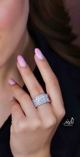 💍انگشتر جواهري لاکچری خاص و زیبا؛ نقره عیار ۹۲۵(R_1242)