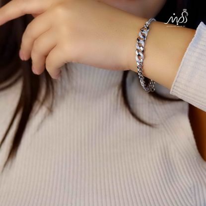 💍دستبند جواهری کارتیرخاص و زیبا ، نقره عیار 925 (D_7126)