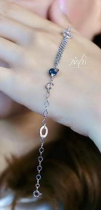 💍دستبند جواهری اسپرت خاص و زیبا ، نقره عیار 925 (D_7174)