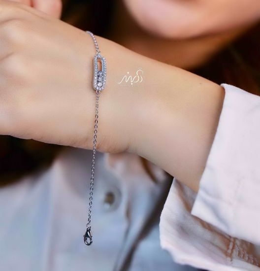 💍دستبند جواهری اسپرت خاص و زیبا ، نقره عیار 925 (D_7174)