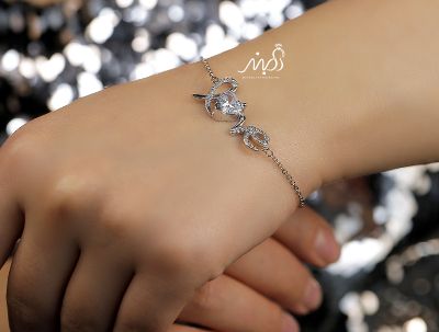 💍دستبنداسپرت LOVE خاص و زیبا نقره عیار 925 (D_7087)