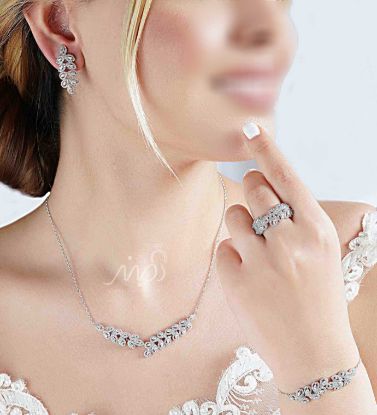 💎سرویس جواهری زيبا (گردنبتد ، گوشواره دستبند) (S_6013)