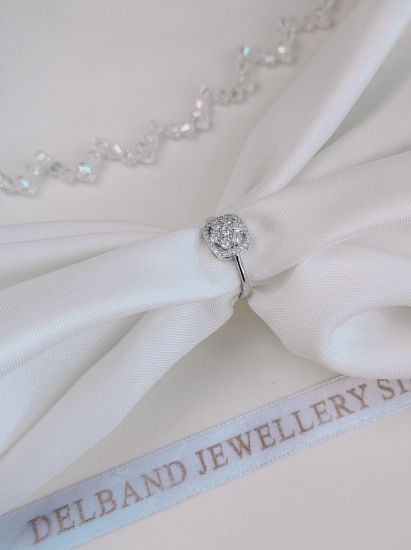 💍انگشتر جواهری خاص و زیبا؛ نقره عیار ۹۲۵(R_1150)
