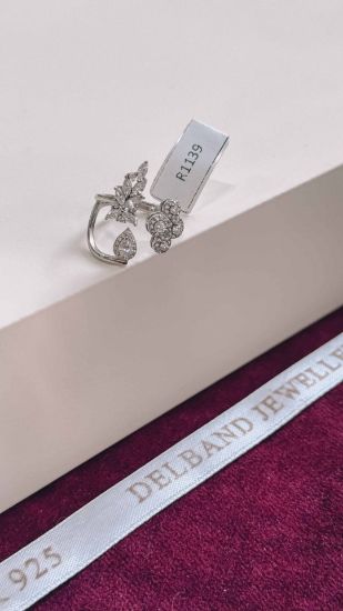 💍انگشتر جواهری ؛ نقره عیار 925(R_1139)	