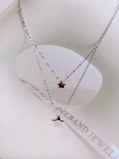 💍گردنبند ستاره خاص و زیبا نقره عیار ۹۲۵ (G_3143)	