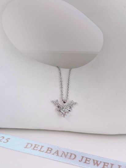 💍گردنبند جواهری خاص و زیبا نقره عیار 925 (G_3147)	