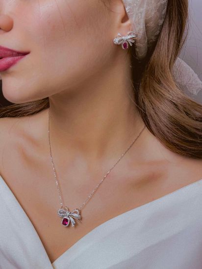 تصویر  💍انگشتر جواهری سولیتر دورنگین آمریکایی Round-cut  نقره عیار ۹۲۵ (R_1068)‌‌‌‌‌‌ ‌‌