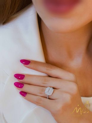 💍انگشتر لوکس جواهري خاص و زیبا؛ نقره عیار ۹۲۵(R_1209)