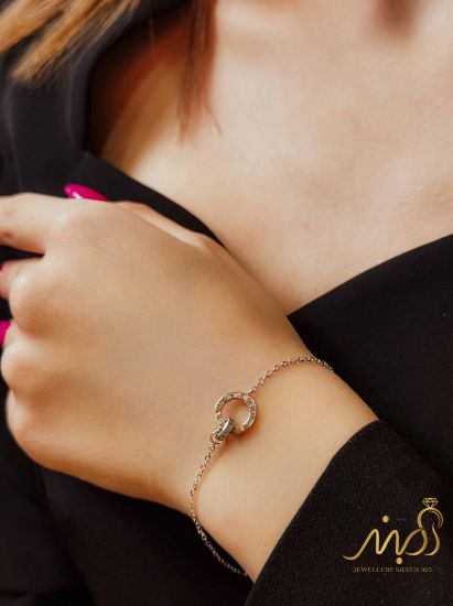💍دستبنداسپرت خاص و زیبا نقره عیار 925 (D_7057)