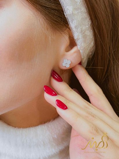 💍سرويس جواهری ونکلیف خاص و زيبا(گردنبند ، گوشواره ، دستبند و انگشتر) نقره عیار 925 (S_6059)‌‌‌‌‌‌ ‌