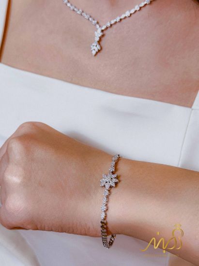 💍سرويس جواهری (گردنبند ، گوشواره ، دستبند ) نقره عیار 925 (S_6063)‌‌‌‌‌‌ ‌