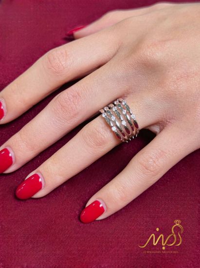 💍انگشتر جواهري ؛ نقره عیار ۹۲۵(R_1273)