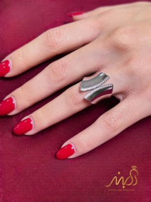 💍انگشتر جواهري کارتیر ؛ نقره عیار ۹۲۵(R_1277)