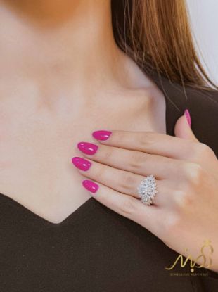 💍انگشتر جواهری ، نقره عیار ۹۲۵ (R_1317)	