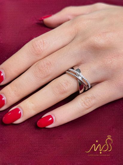 💍انگشتر جواهري ؛ نقره عیار ۹۲۵(R_1279)