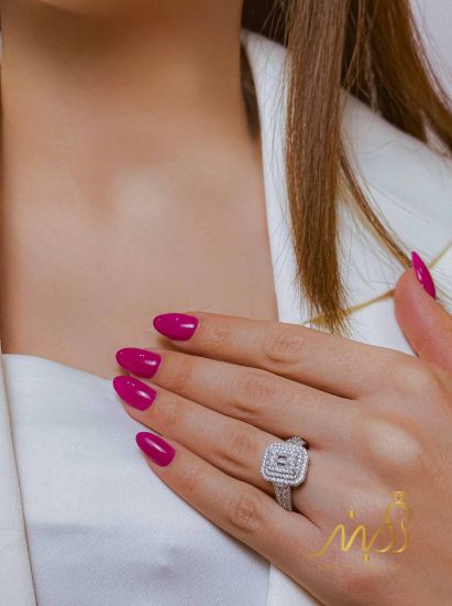💍انگشتر جواهري ؛ نقره عیار ۹۲۵(R_1296)