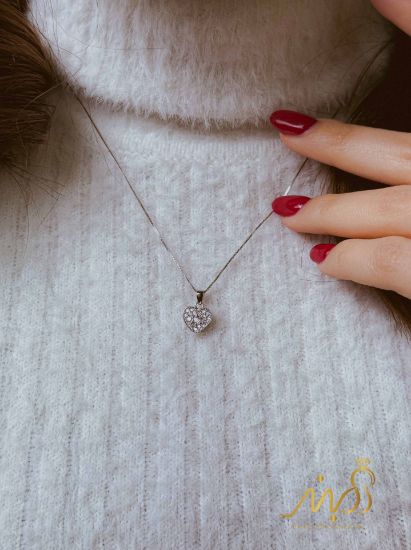 💍نیم ست (آویز و گوشواره) جواهری خاص و زیبا ، نقره عیار ۹۲۵(N_4443) 