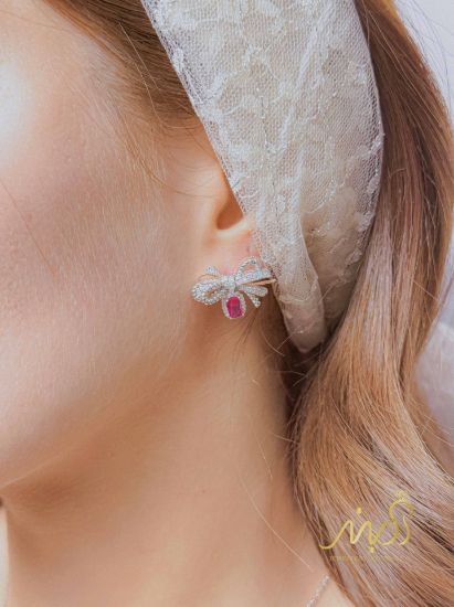 💍نیم ست جواهری (گردنبند و گوشواره)نقره عیار ۹۲۵(N_4438)