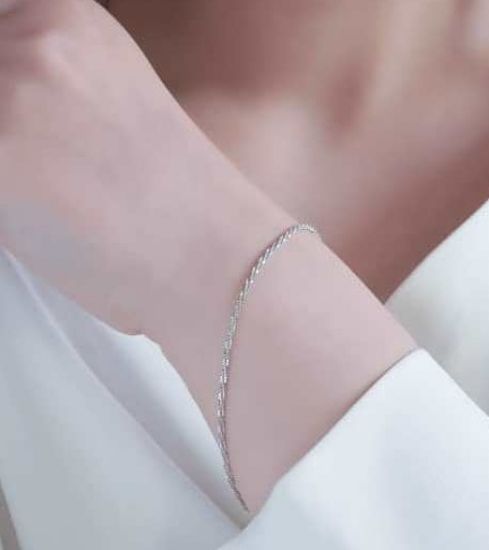 💍دستبند خاوياري خاص و زیبا ، نقره عیار 925 (D_7118) 